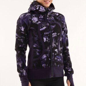 Lululemon Scuba Hoodie *Print Purple and Black Print ~Size 8-10